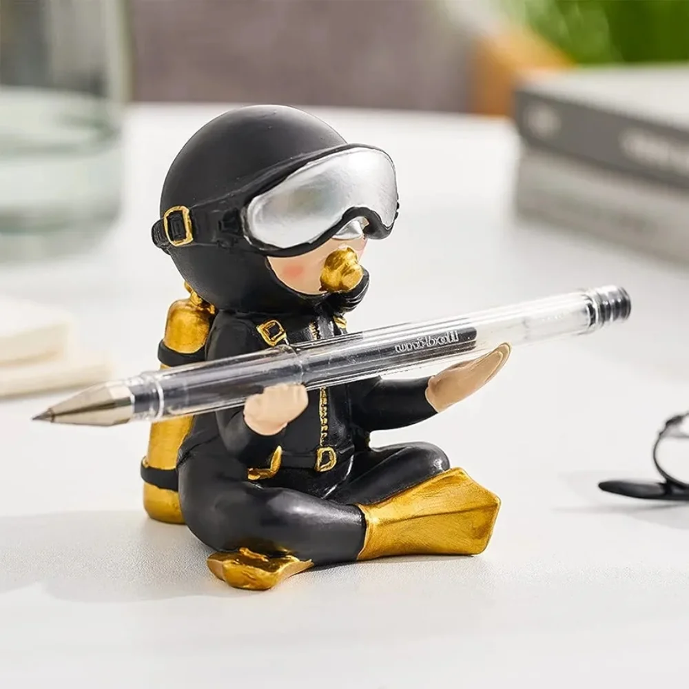 Eyeglass Holder Pen Holder Diver Figurine